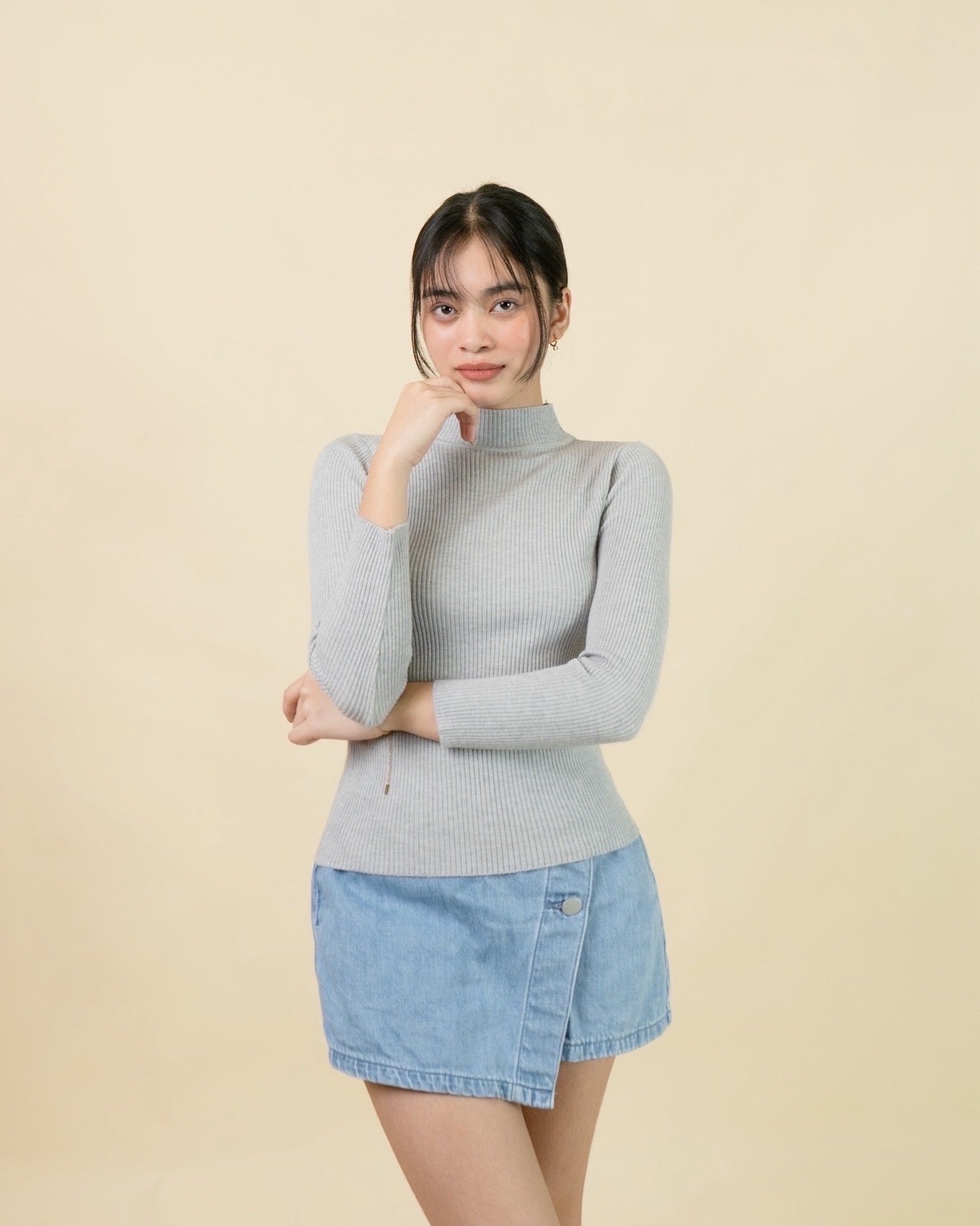 Wynona Knit Turtle Neck Top