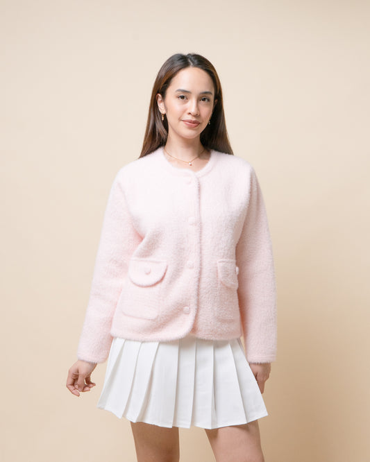 NOIRE Faux Mink Cardigan