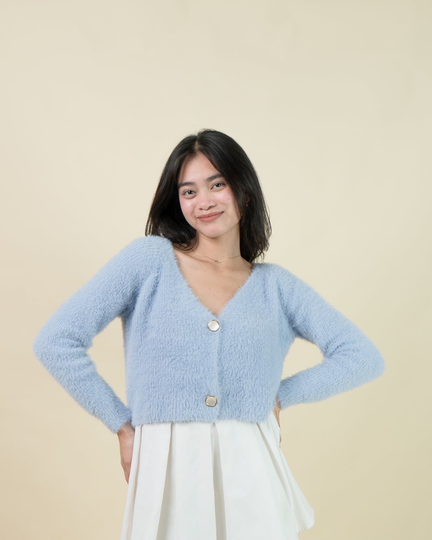 TATIANA Faux Fur Cardigan