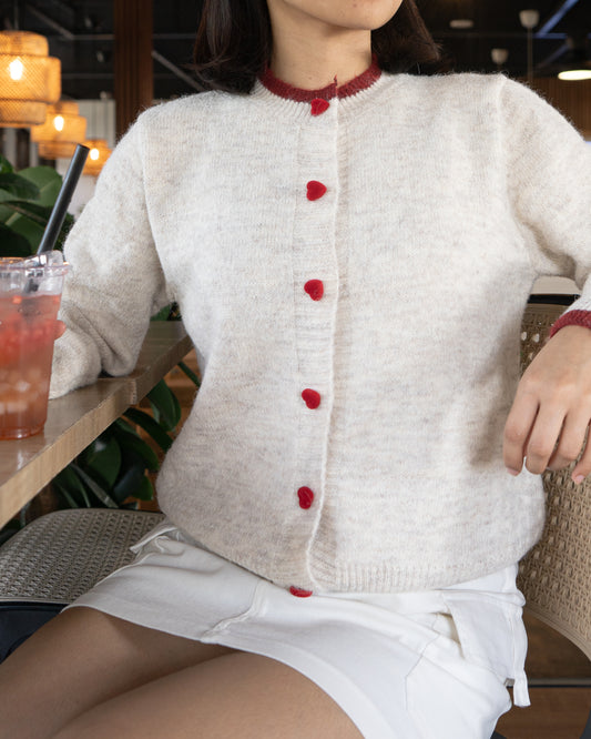 KIYOMI Heart Button Knit Cardigan