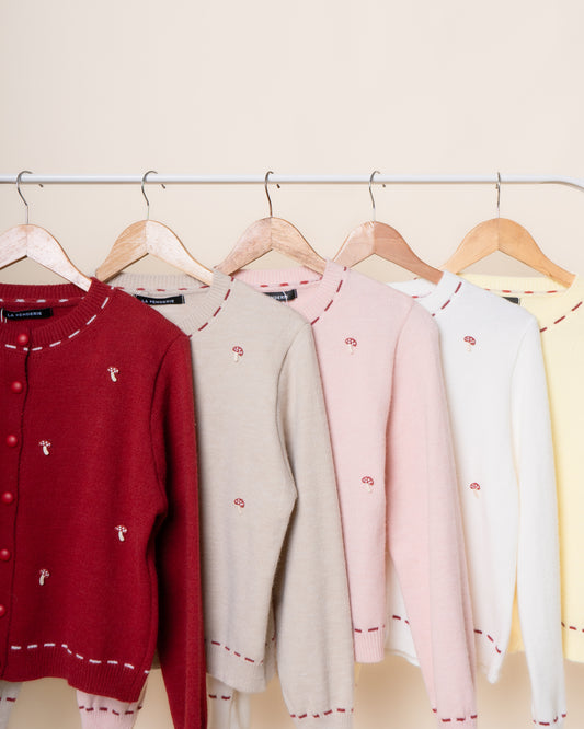 MIYU Mushroom Knit Cardigan