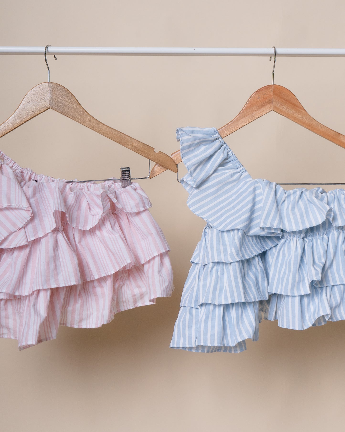 INGRID Asymmetrical Ruffle Top