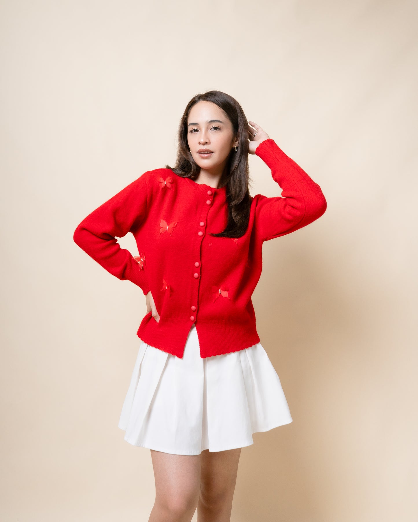 DIVARA Butterfly Knit Cardigan