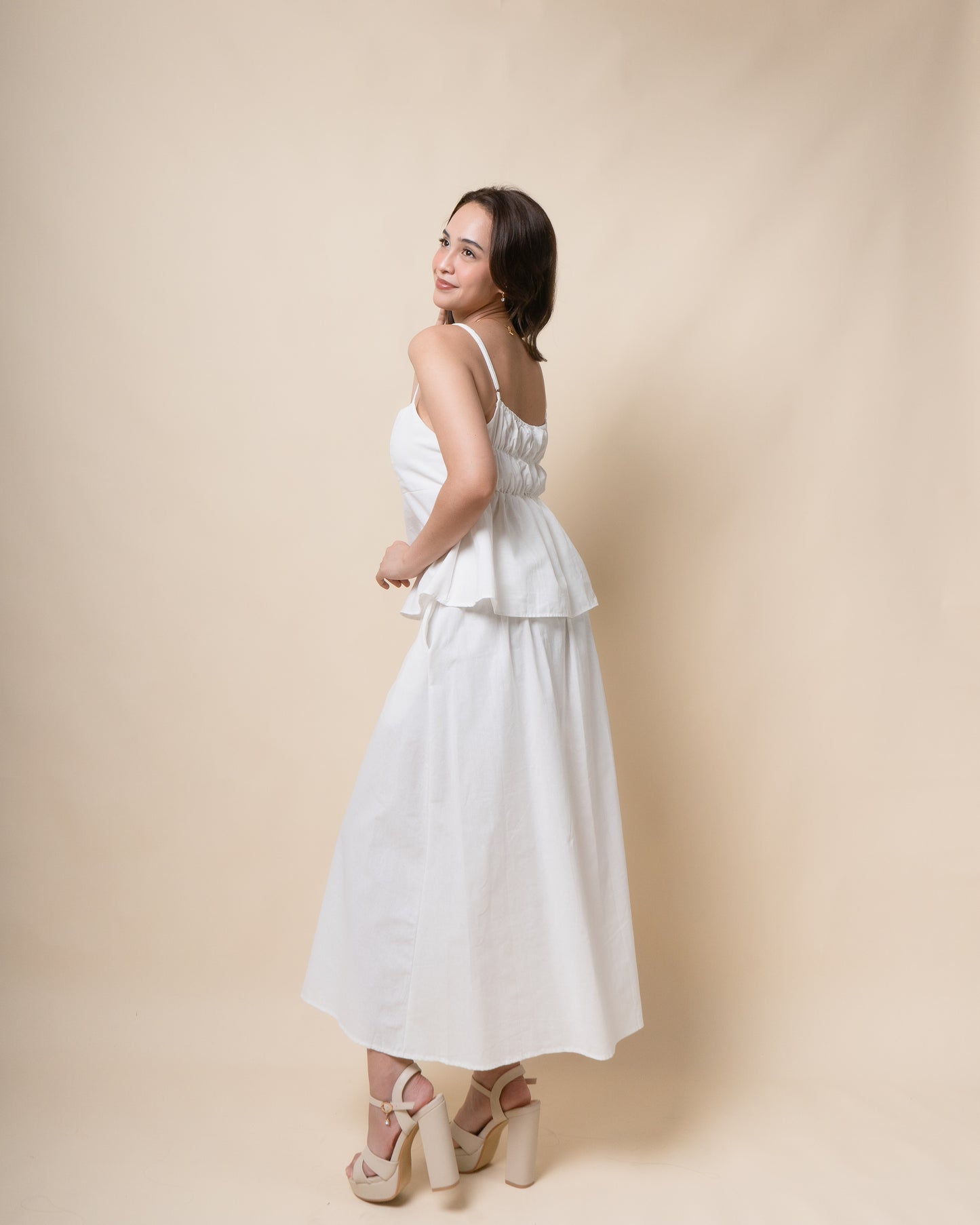 Akira Top + Maxi Skirt Linen Set