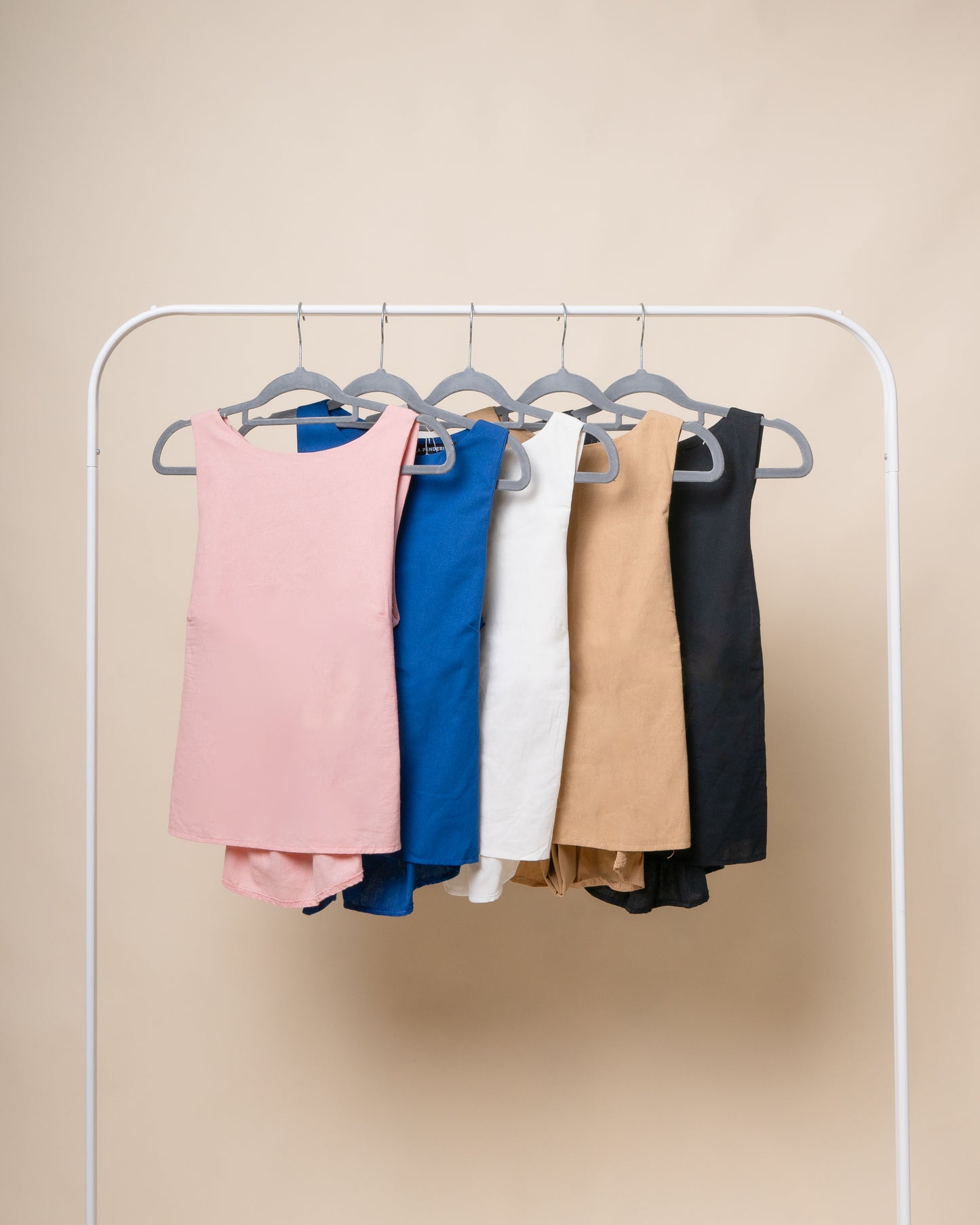DEEMA Ribbon Back Linen Top