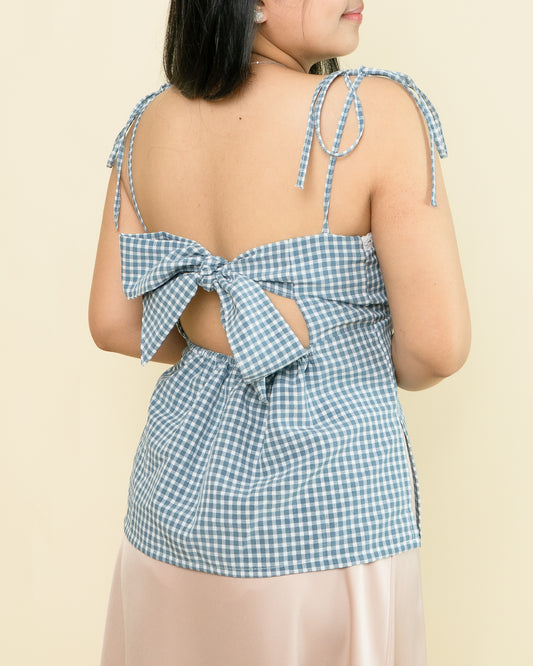 KAIA Coquette Lace Cami Top