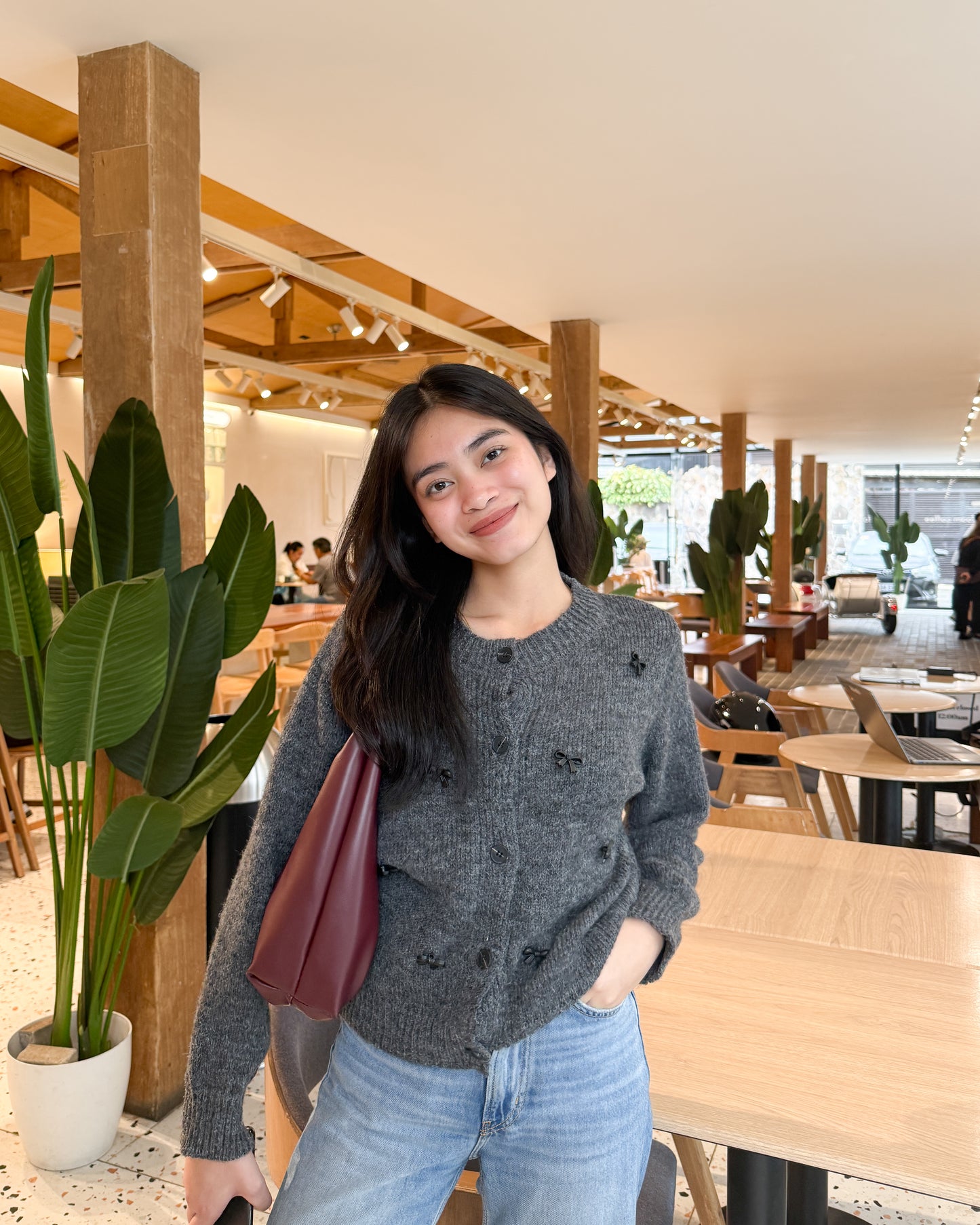 MICAELA Ribbon Cardigan