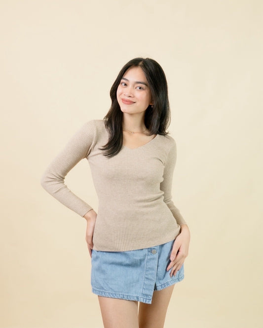 Sherry V-Neck Knit Top