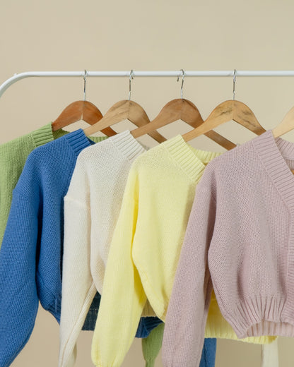 Yvette Basic Crop Cardigan