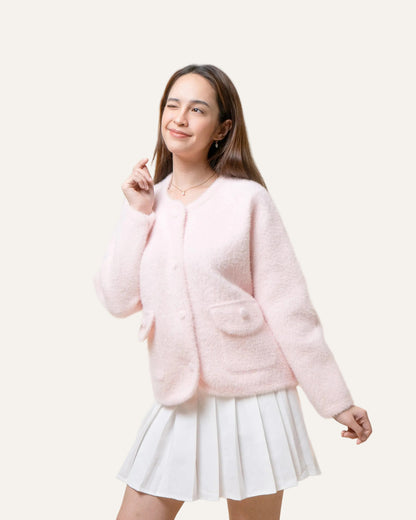 NOIRE Faux Mink Cardigan