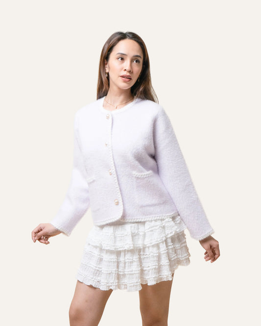 KARLA Faux Mink Cardigan