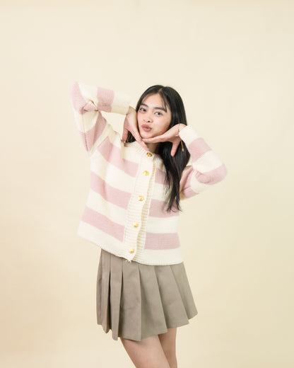 BELTINA Stripe Cardigan