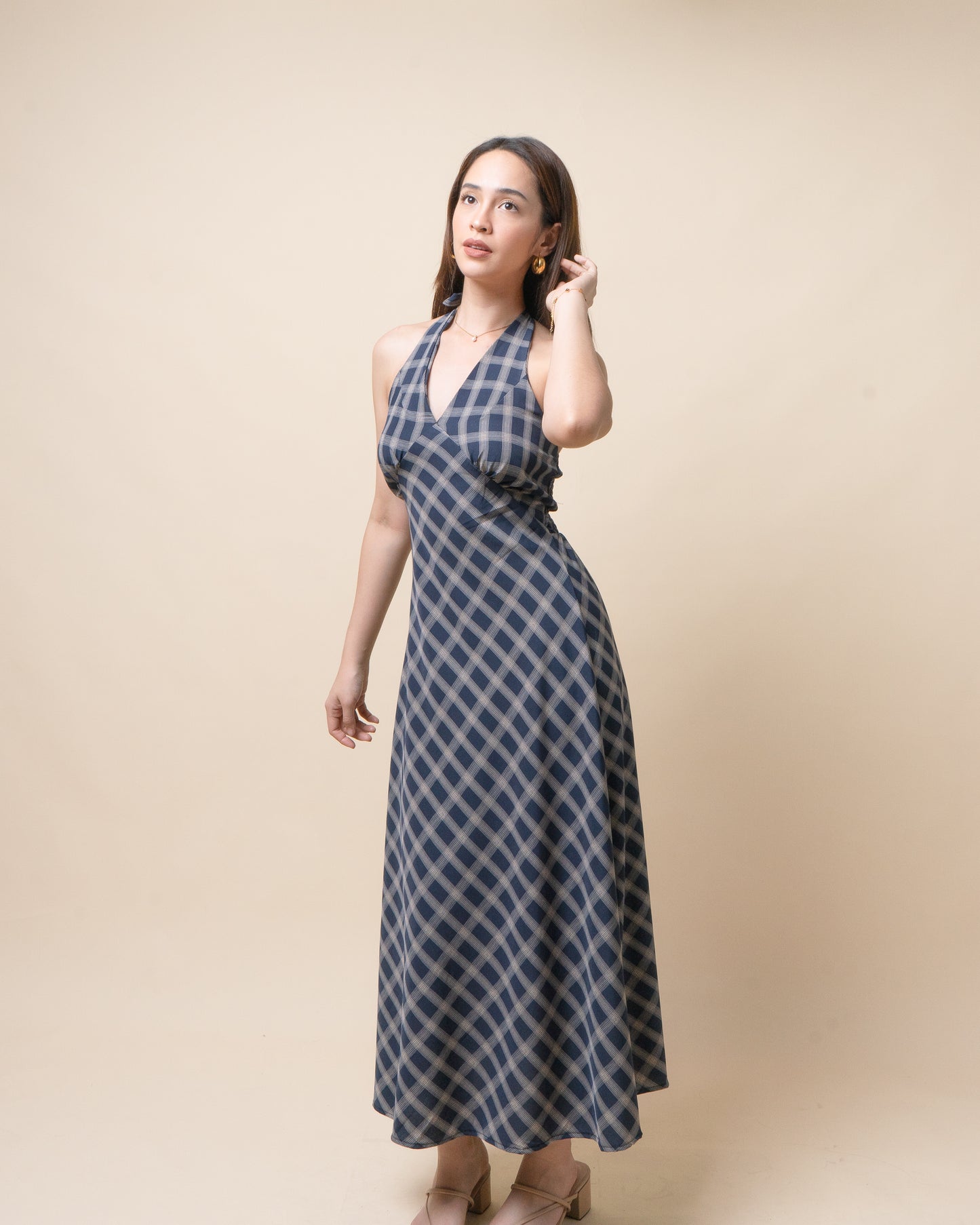 ARLET Halter Midi Dress