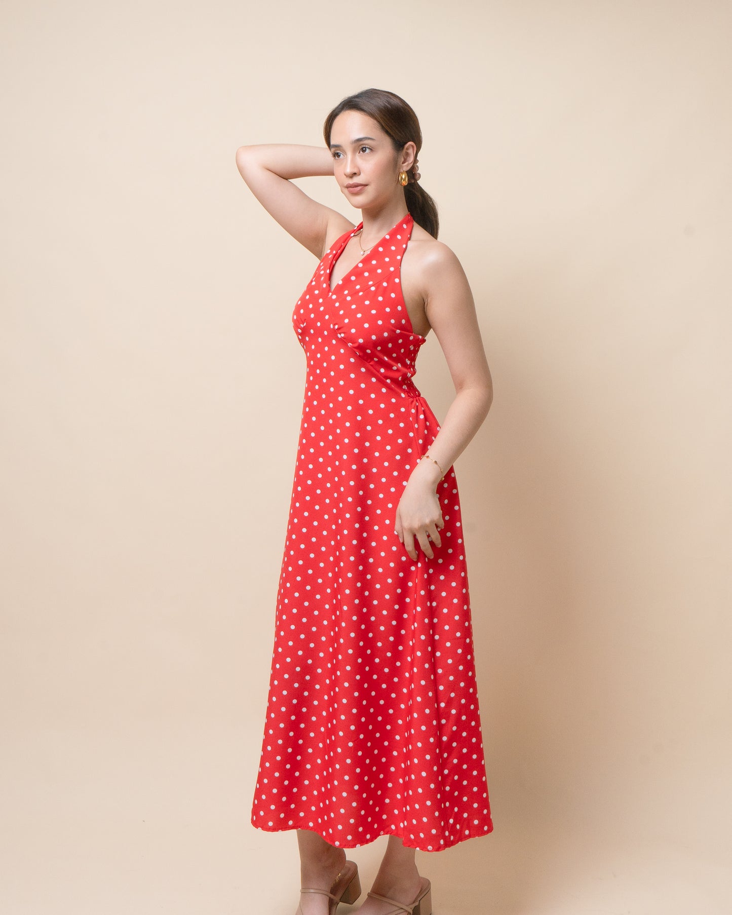 ARLET Halter Midi Dress