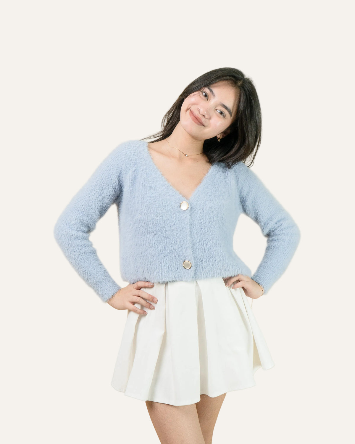 TATIANA Faux Fur Cardigan