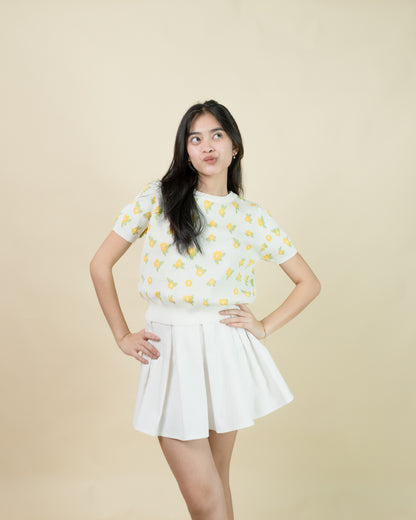 DANICA Floral Knit Top