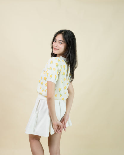 DANICA Floral Knit Top