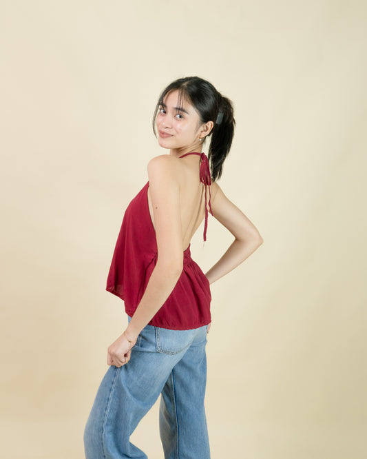 ALUNA Halter Backless Top