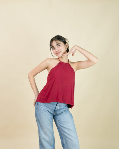 ALUNA Halter Backless Top