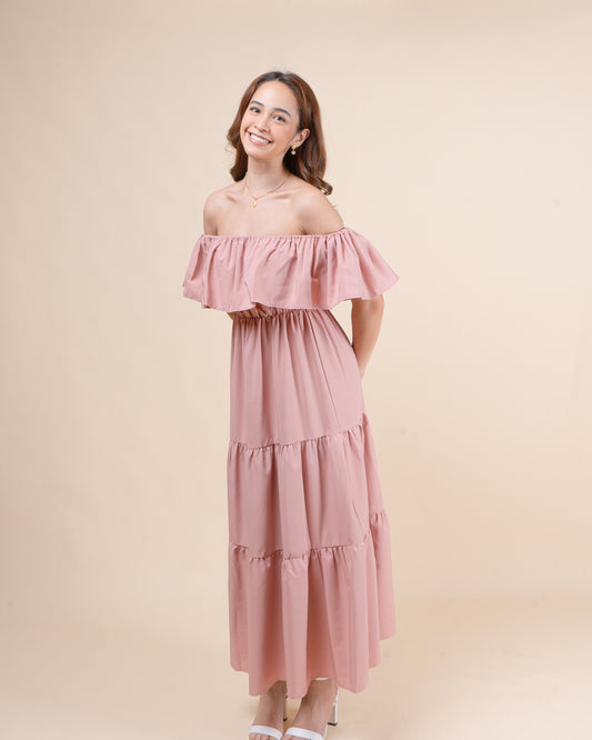 BETTY Off Shoulder Maxi Dress