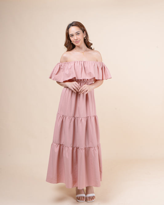 BETTY Off Shoulder Maxi Dress