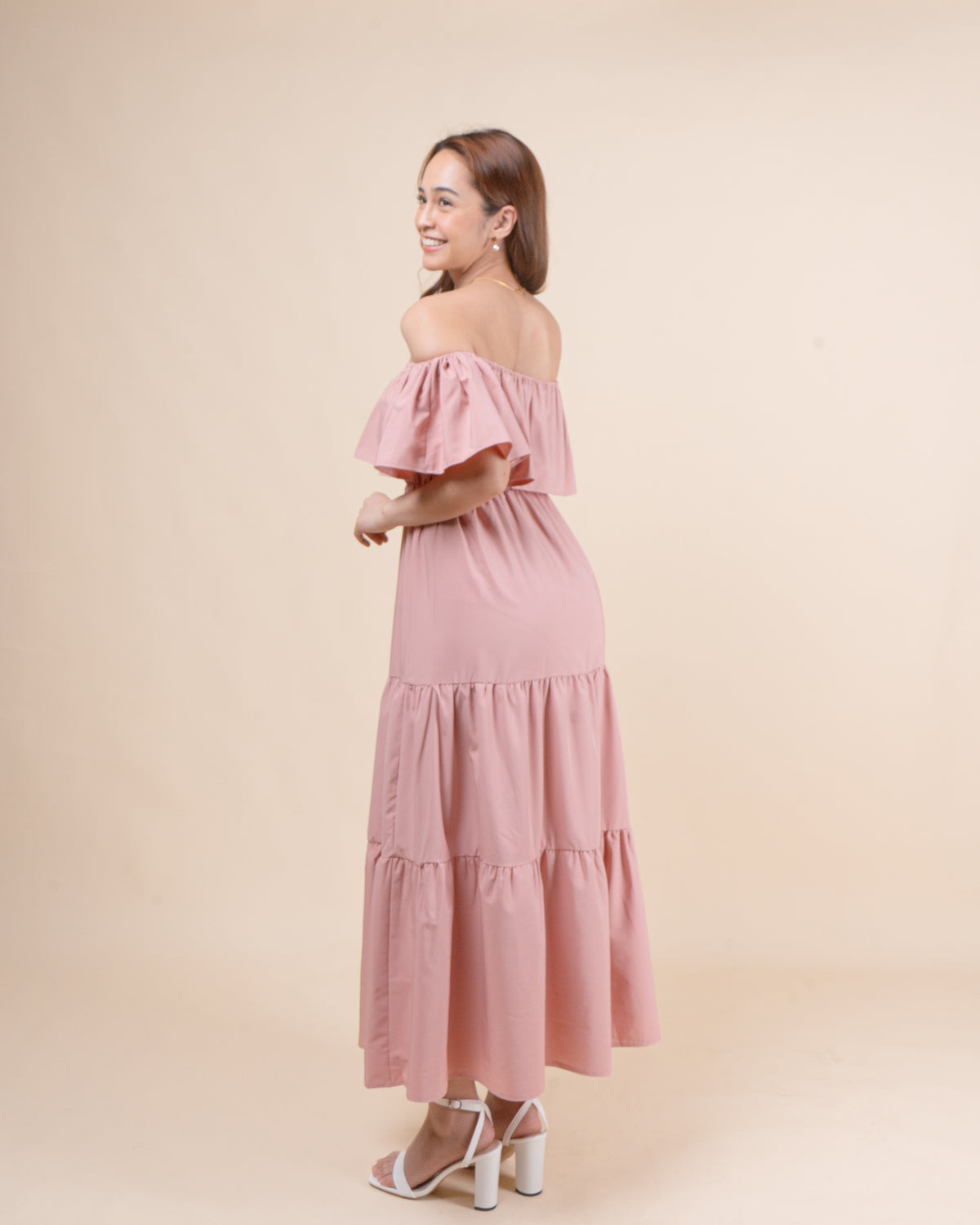 BETTY Off Shoulder Maxi Dress