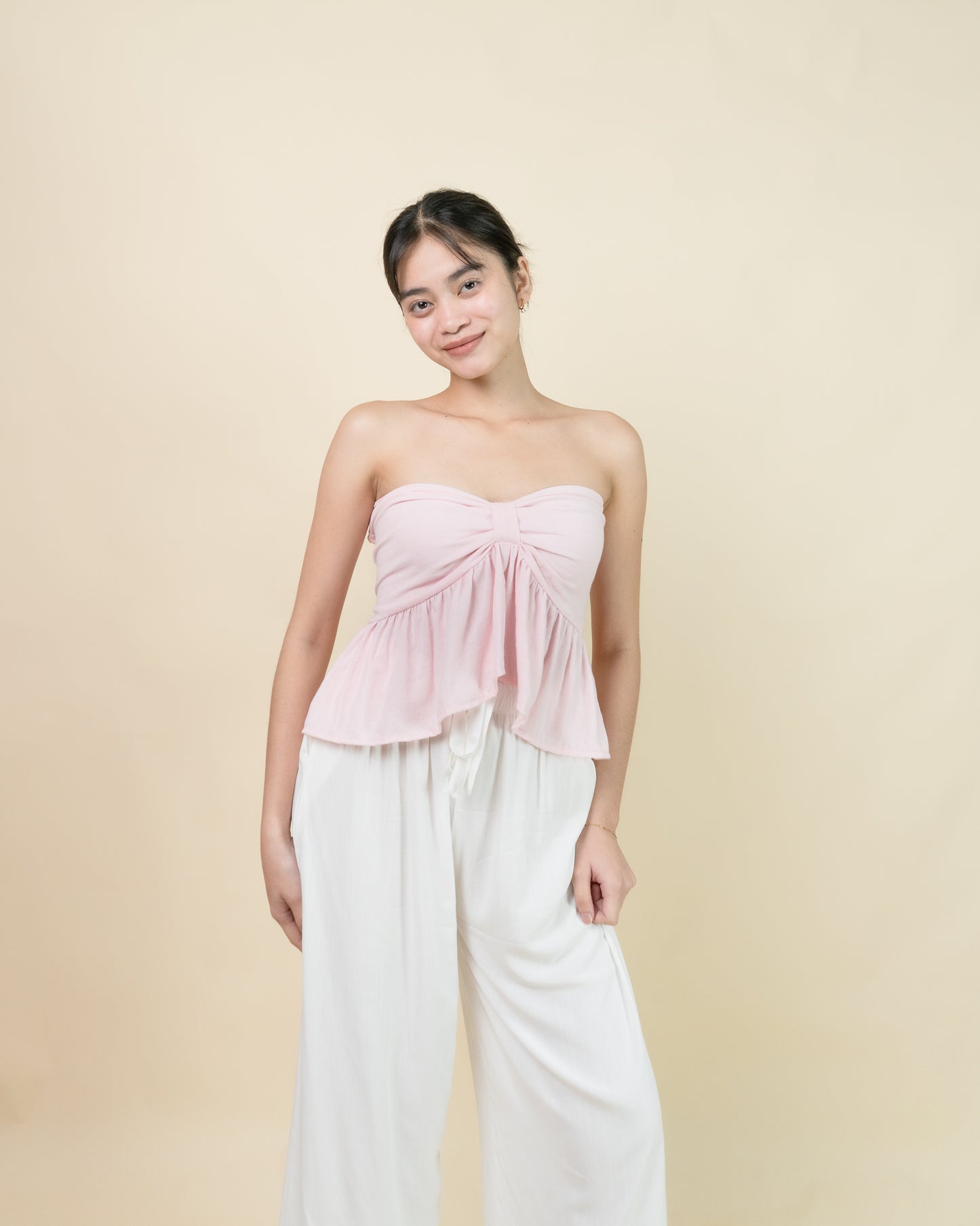 Brittie Tube Peplum Top