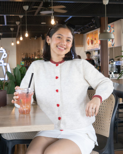 KIYOMI Heart Button Knit Cardigan
