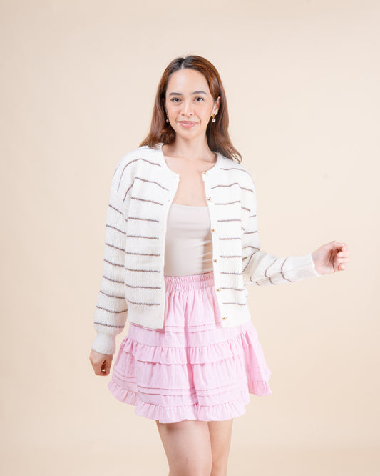 MIMI Strip Knit Cardigan