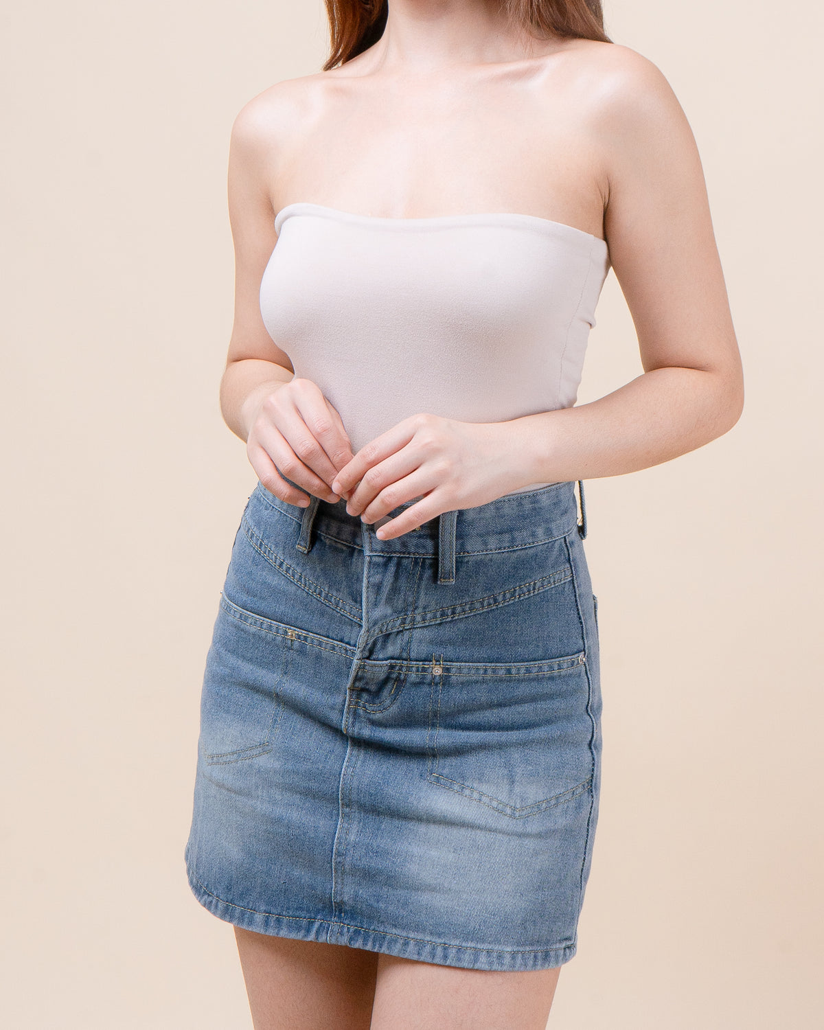 THEO Denim Mini Skirt