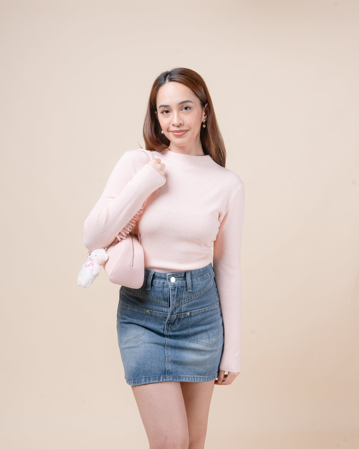 THEO Denim Mini Skirt