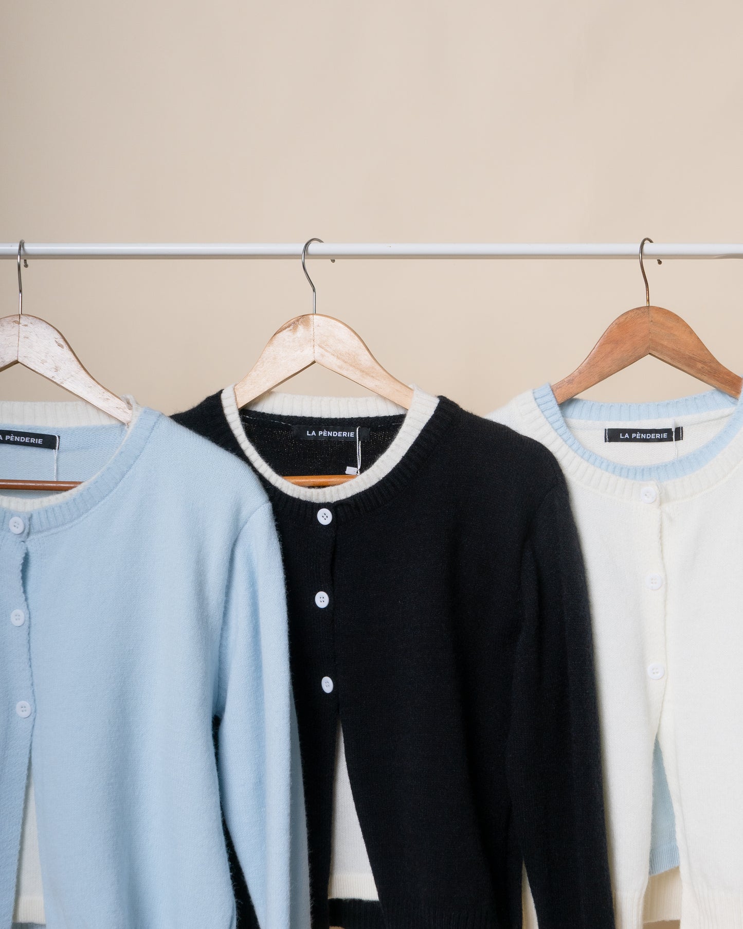 SOLIN Faux-Shirt Cardigan