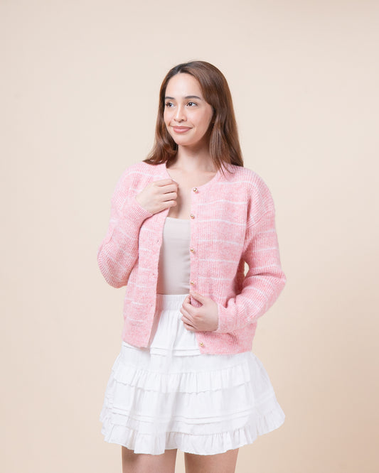 MIMI Strip Knit Cardigan