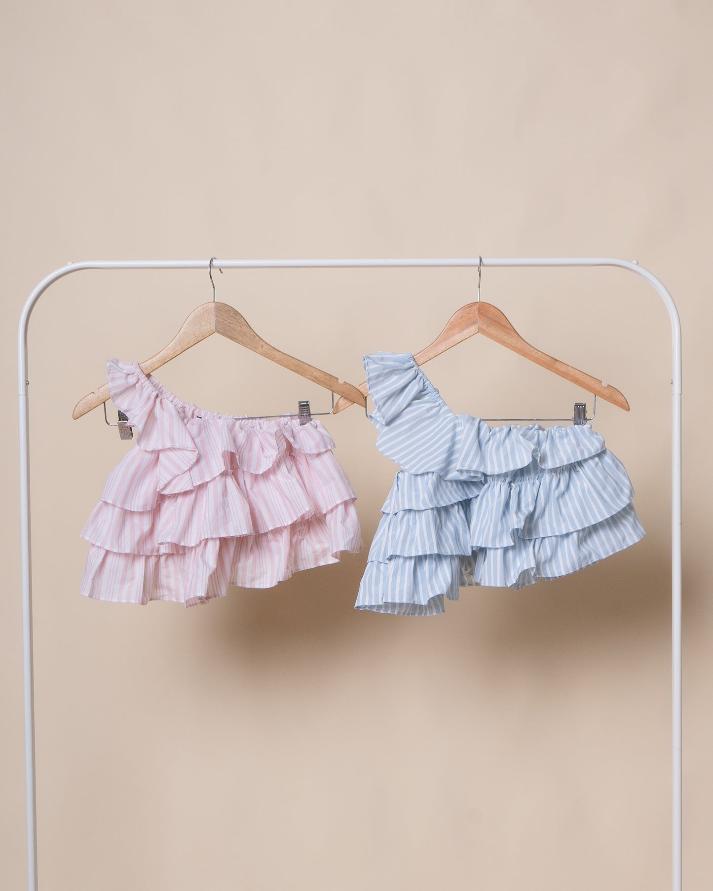 INGRID Asymmetrical Ruffle Top