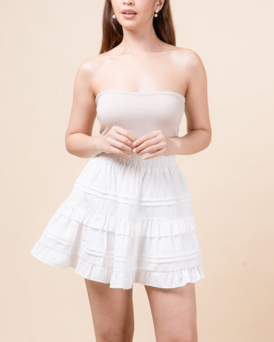 BLYTHE Layered Ruffle Mini Skirt