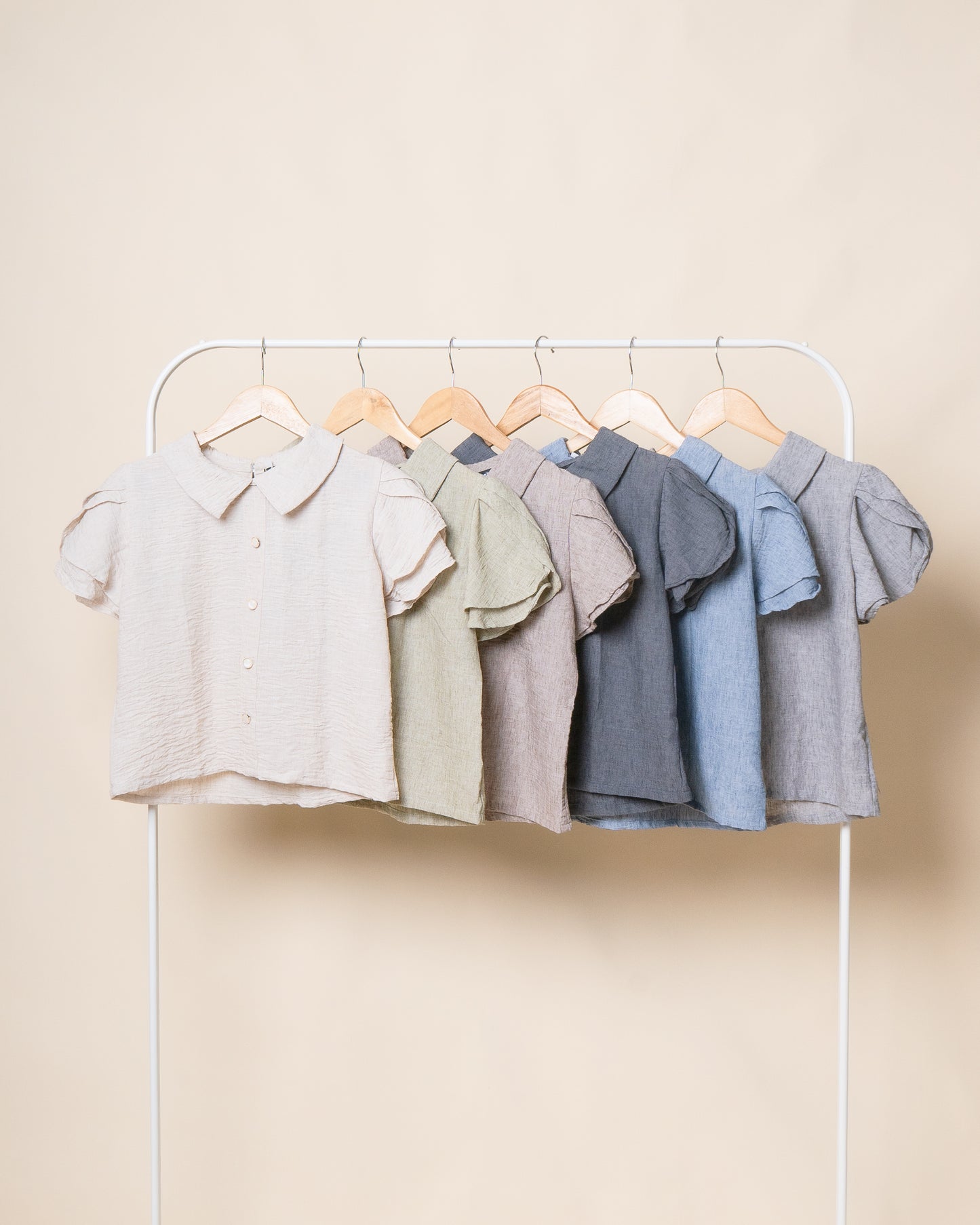 MARIETTE Button Up Linen Top