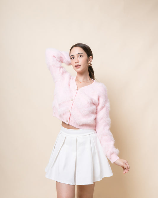 TOVA Faux-Fur Cardigan