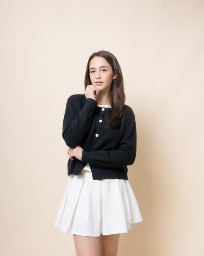 SOLIN Faux-Shirt Cardigan