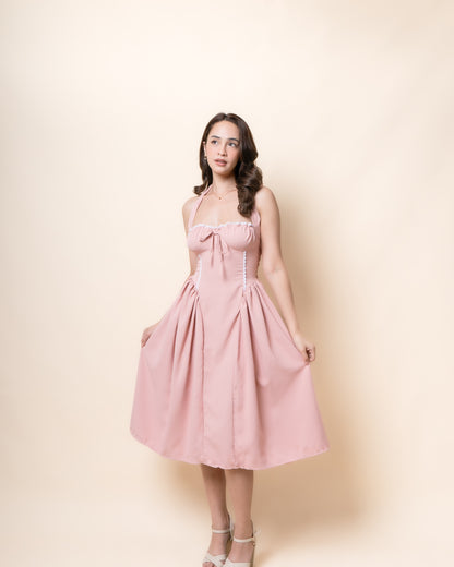 ASTRA Halter Midi Dress