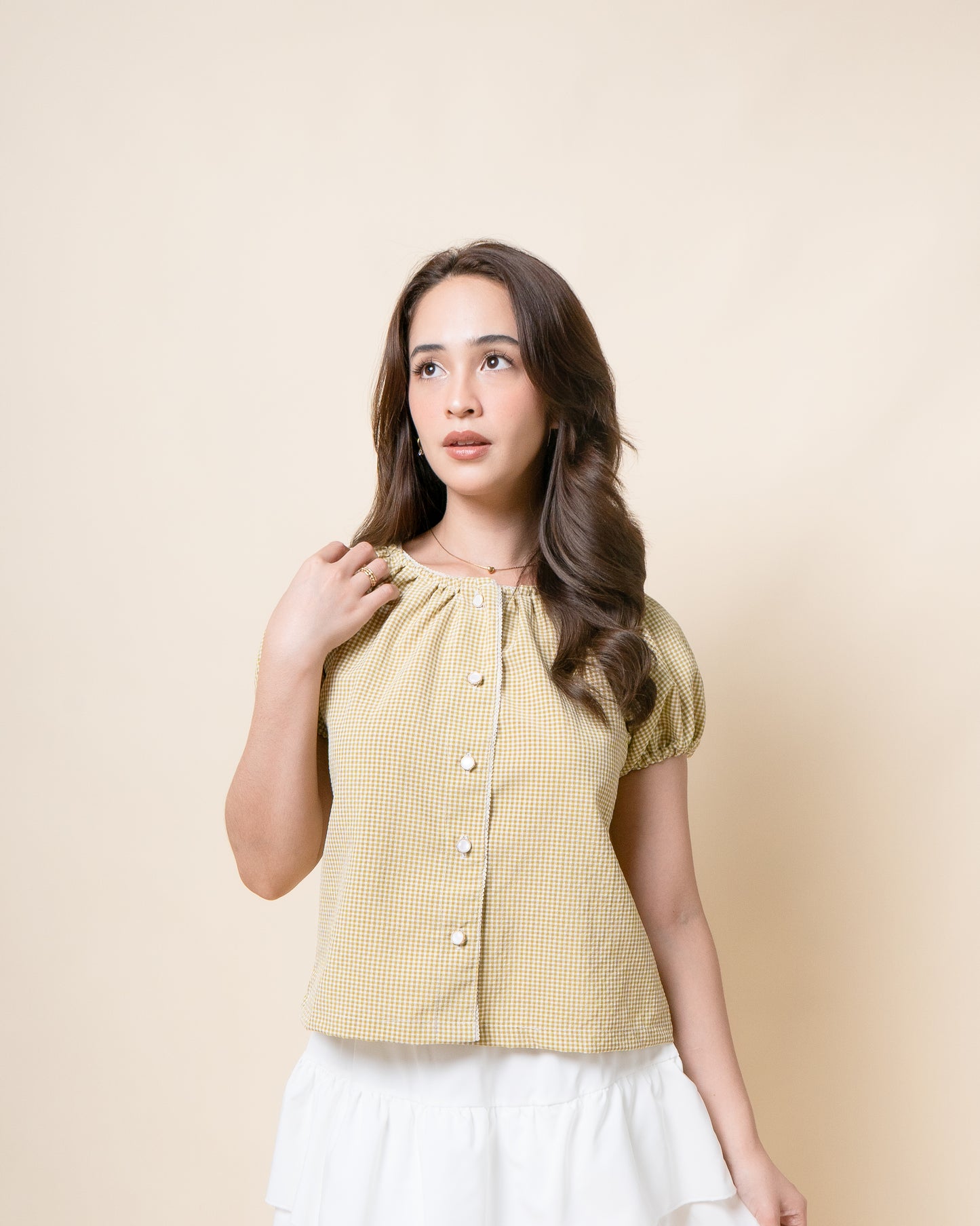 QUINLEY Button Up Top