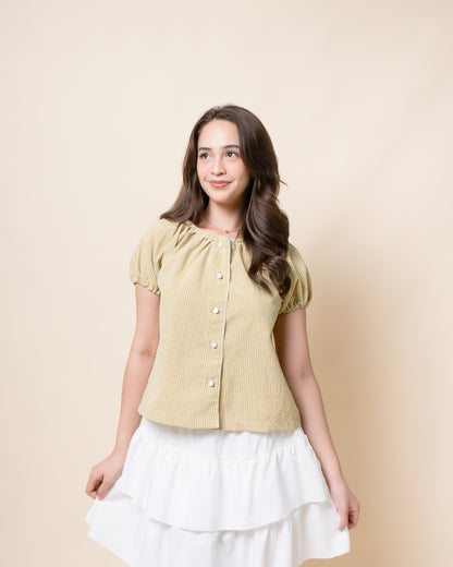 QUINLEY Button Up Top
