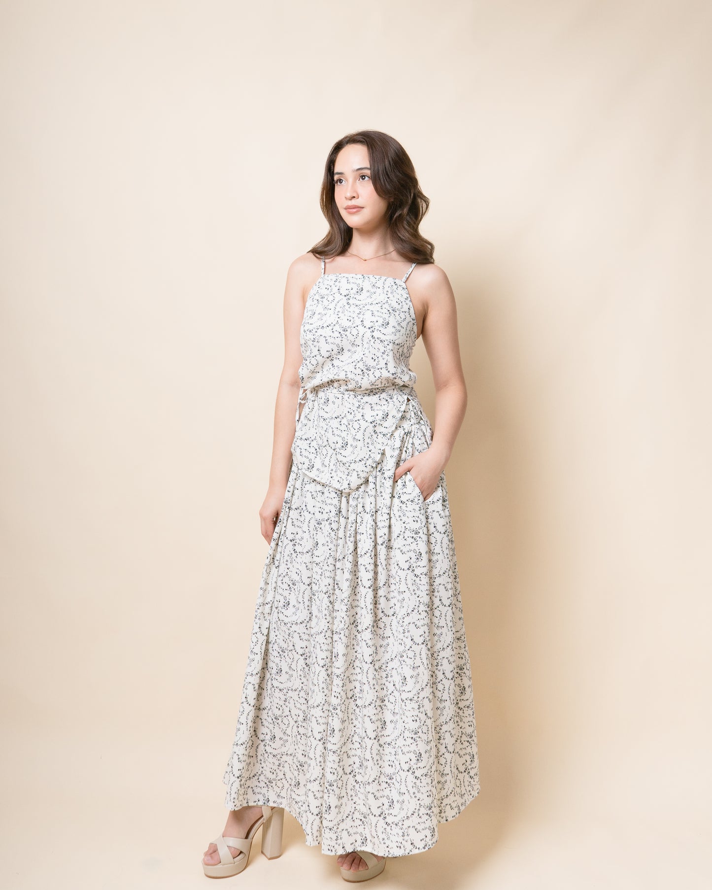 CYRESE Camisole + Midi Skirt Set