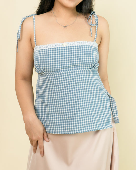 KAIA Coquette Lace Cami Top