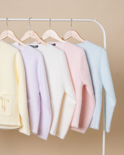 OPULE Faux Mink Cardigan