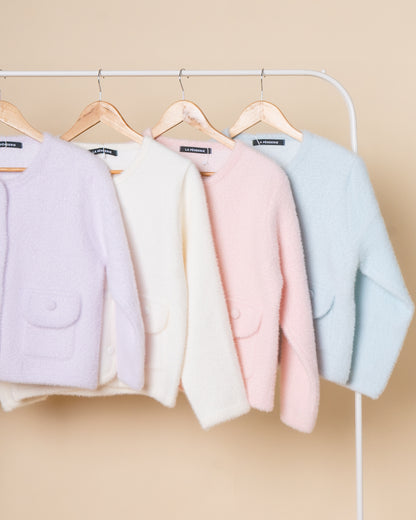 NOIRE Faux Mink Cardigan