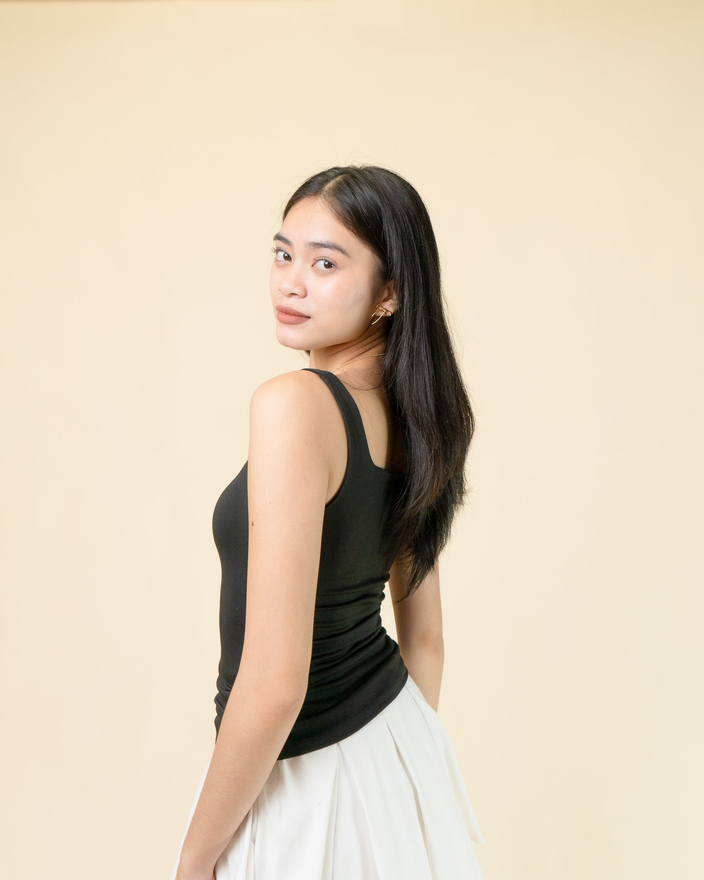 Laine Square Neck Basic Top