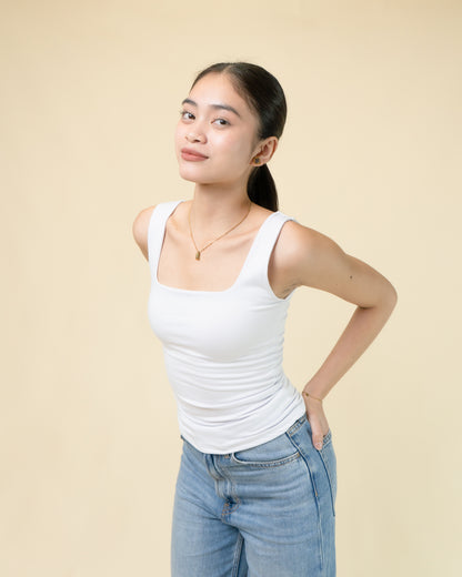 Laine Square Neck Basic Top