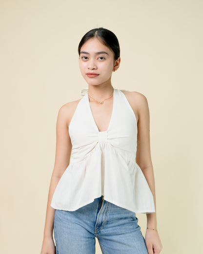 SACHA Halter Peplum Top