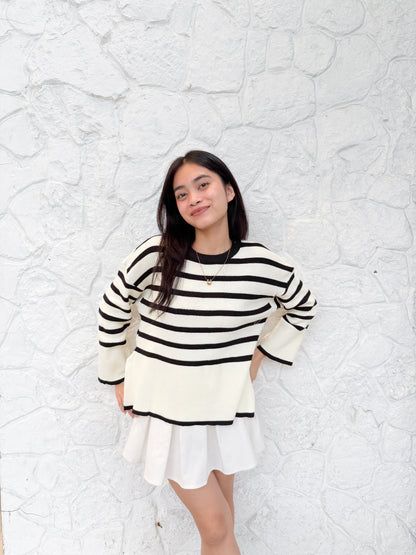 MARTIN Half Stripe Knit Pullover