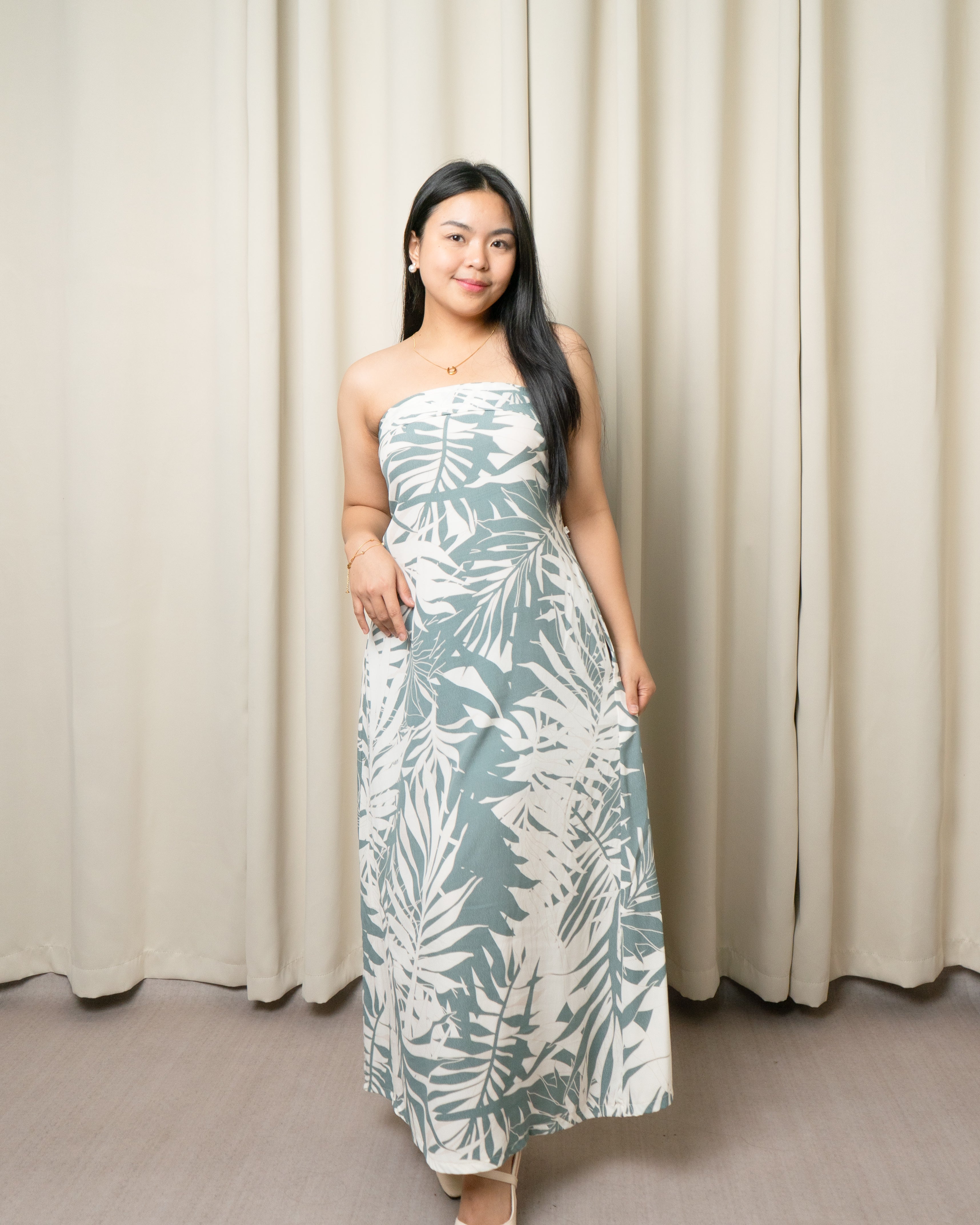TYLA Strapless Maxi Dress – La Pènderie